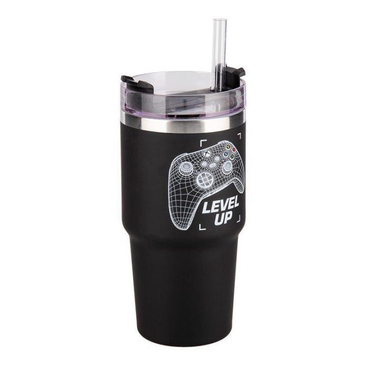 Paladone Xbox Gamer kelioninis puodelis su šiaudeliu, 600 ml
