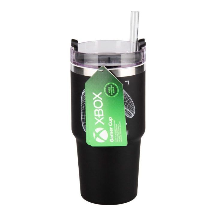 Paladone Xbox Gamer kelioninis puodelis su šiaudeliu, 600 ml