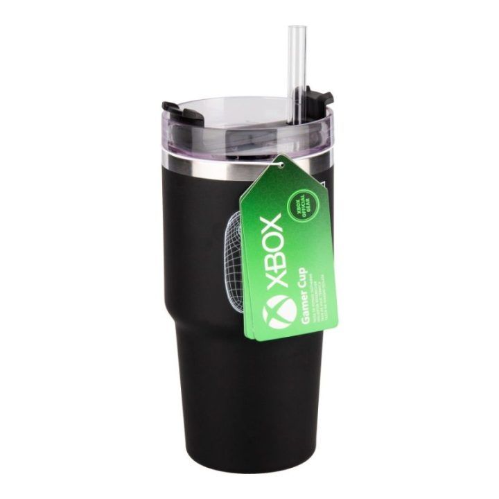 Paladone Xbox Gamer kelioninis puodelis su šiaudeliu, 600 ml