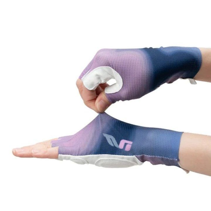 Moteriškos dviračių pirštinės Rockbros S389, violetinės, L