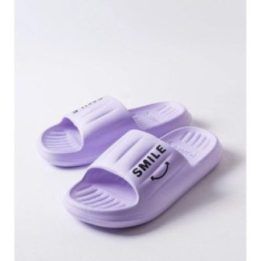 Moteriškos violetinės įspiriamos šlepetės Smile