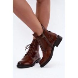 Rudi aulinukai su raišteliais ir užtrauktuku Step in style