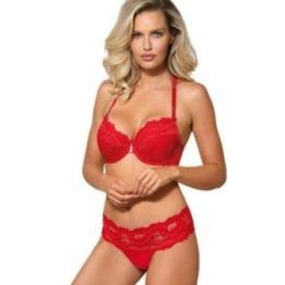 Raudona push up liemenėlė Róża Sefia