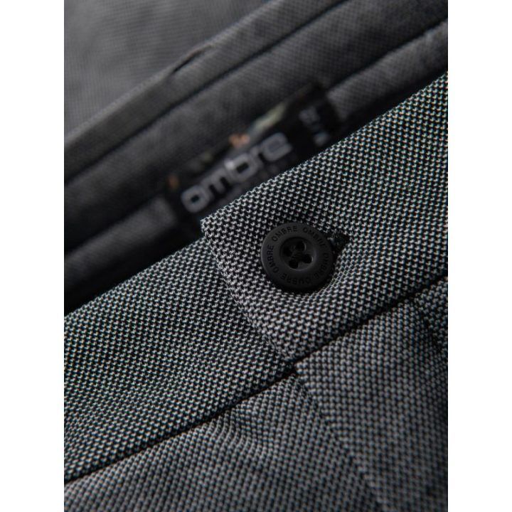 Vyriški pilki slim fit šortai iki kelių
