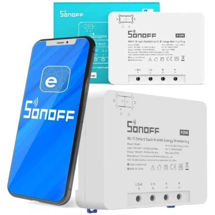 Išmanusis Wi‑Fi jungiklis Sonoff POWR3