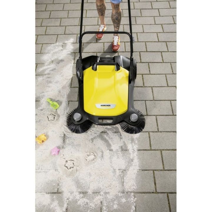 Rankinė šluotė Kärcher S 6 Twin, juoda ir geltona