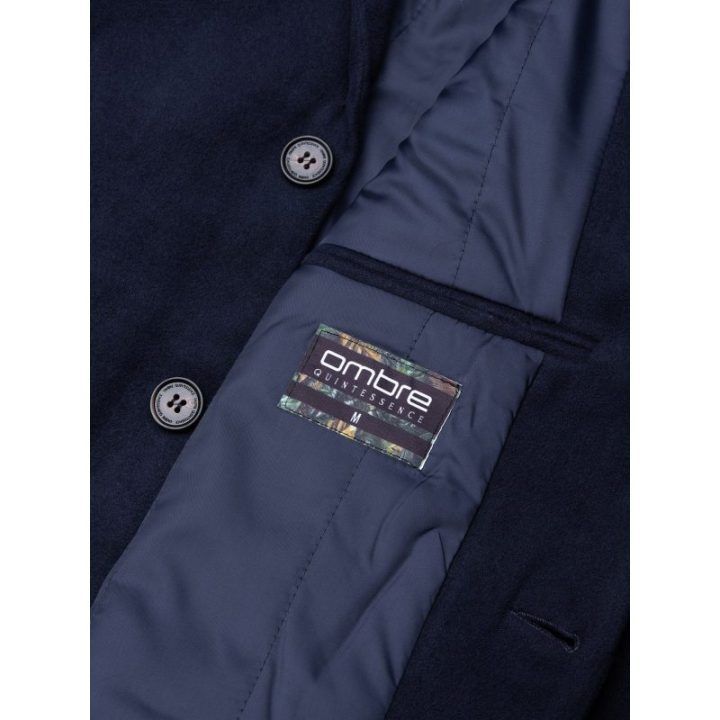 Paltas tamsiai mėlynas su užtrauktuku Jack & Jones
