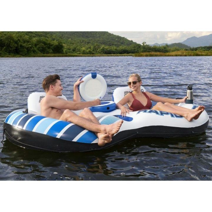 Bestway Rapid Rider II dvivietis pripučiamas vandens čiužinys su šaldytuvu