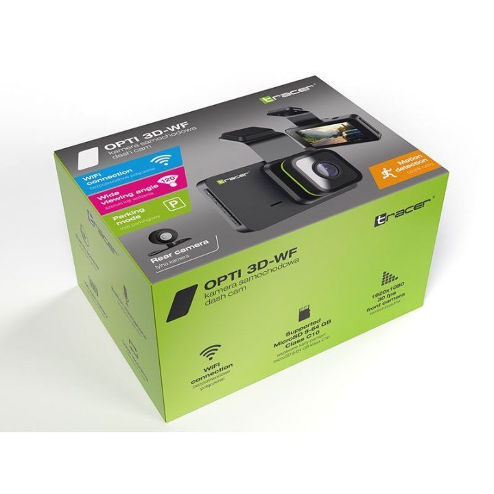 Tracer Opti 3D-WF vaizdo registratorius su Wi-Fi
