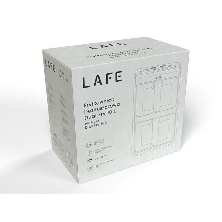 Lafe Dual Fry oro gruzdintuvė 10 l