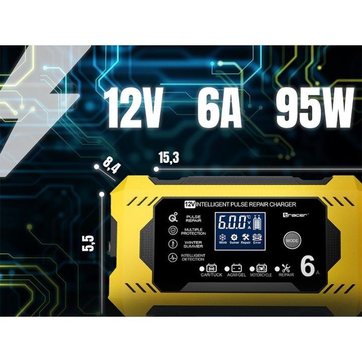 Automobilio akumuliatoriaus įkroviklis Tracer DT126 12 V 6 A