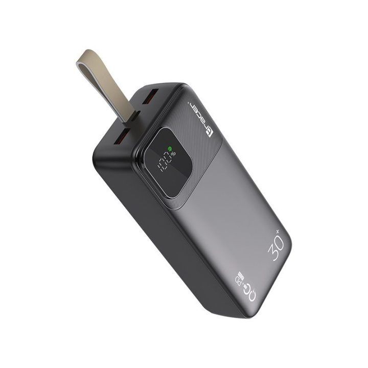 Tracer Prime-V3 išorinė baterija 30000 mAh, juoda
