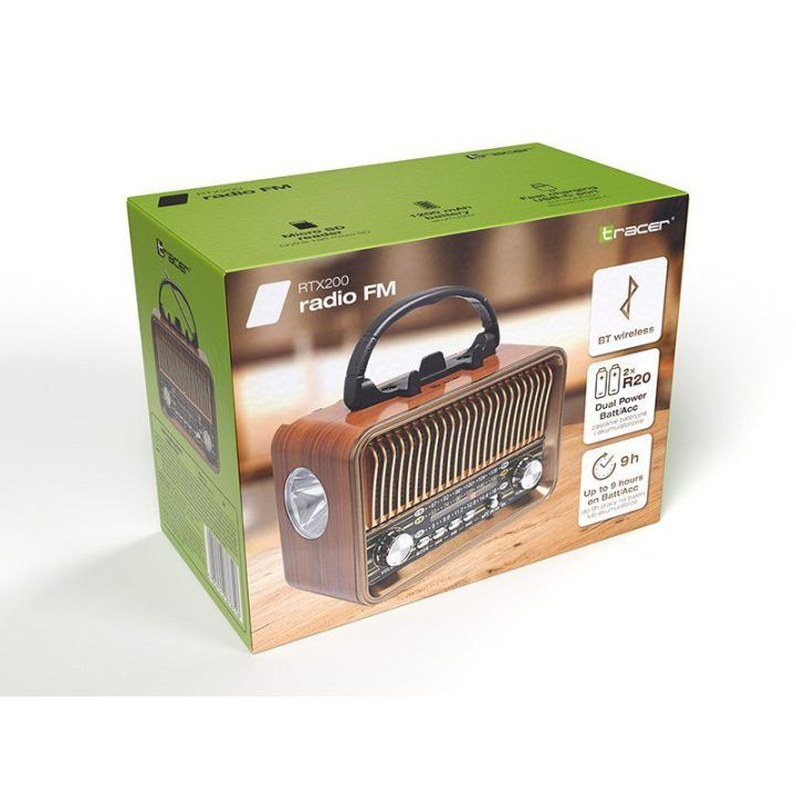 Tracer ShockWave FM/AM/SW radijas su Bluetooth