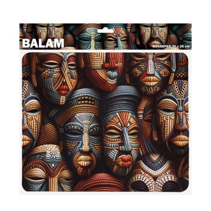 Sbox BALAM M MP-04 pelės kilimėlis, 300 x 250 mm, juodas su raštu