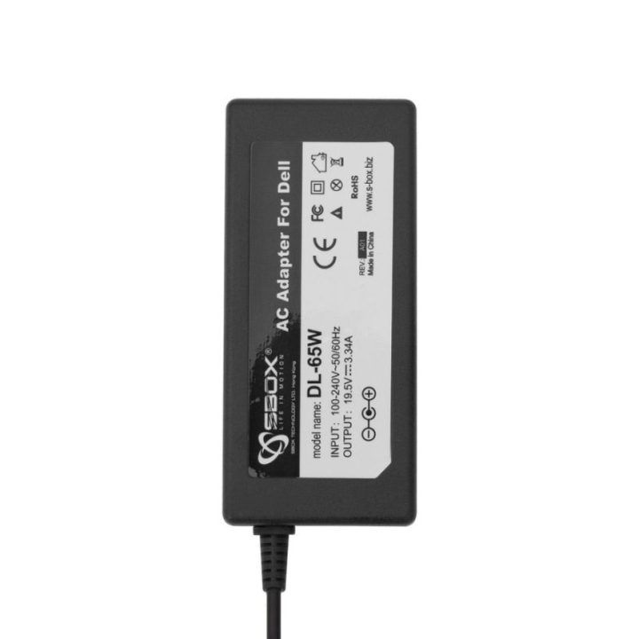 Dell nešiojamojo kompiuterio įkroviklis SBOX DL-65W, juodas