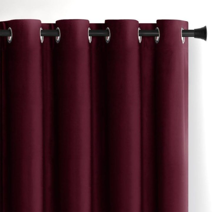 Užuolaida iš aksomo 140×270 cm bordo AH