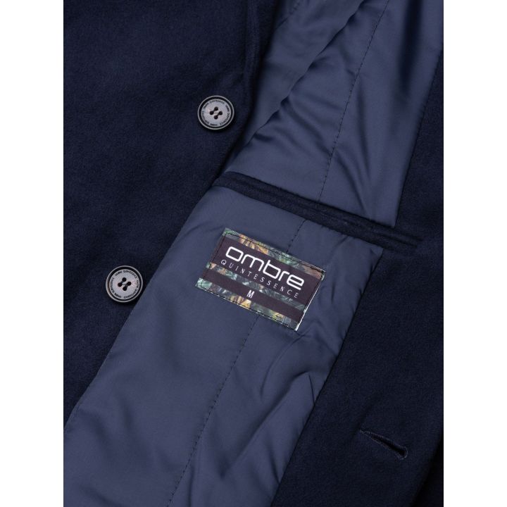 Paltas tamsiai mėlynas su užtrauktuku Jack & Jones