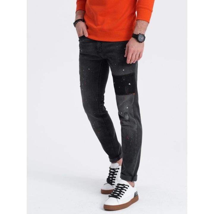 Vyriški džinsai SKINNY FIT - juodi