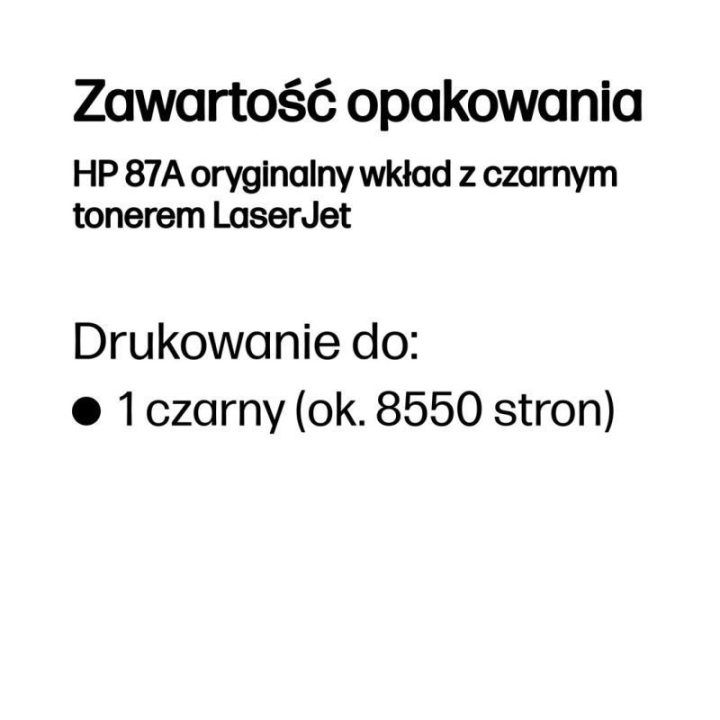 HP 87A juoda LaserJet tonerio kasetė