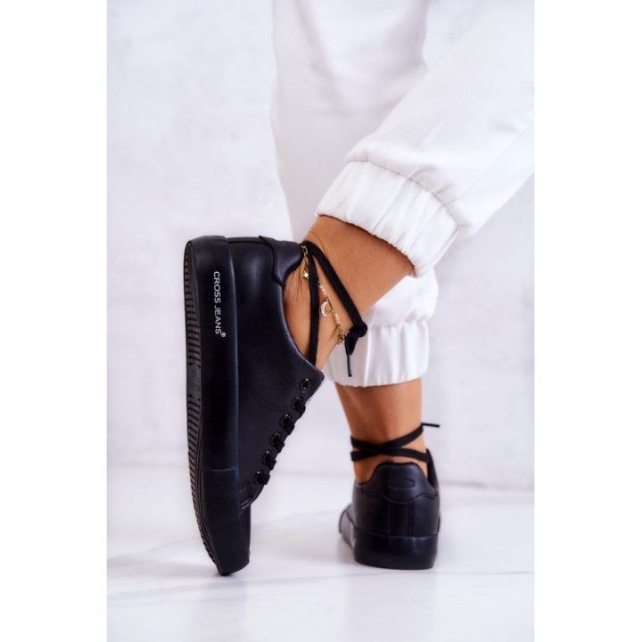 Juodos spalvos stilingi Cross Jeans bateliai