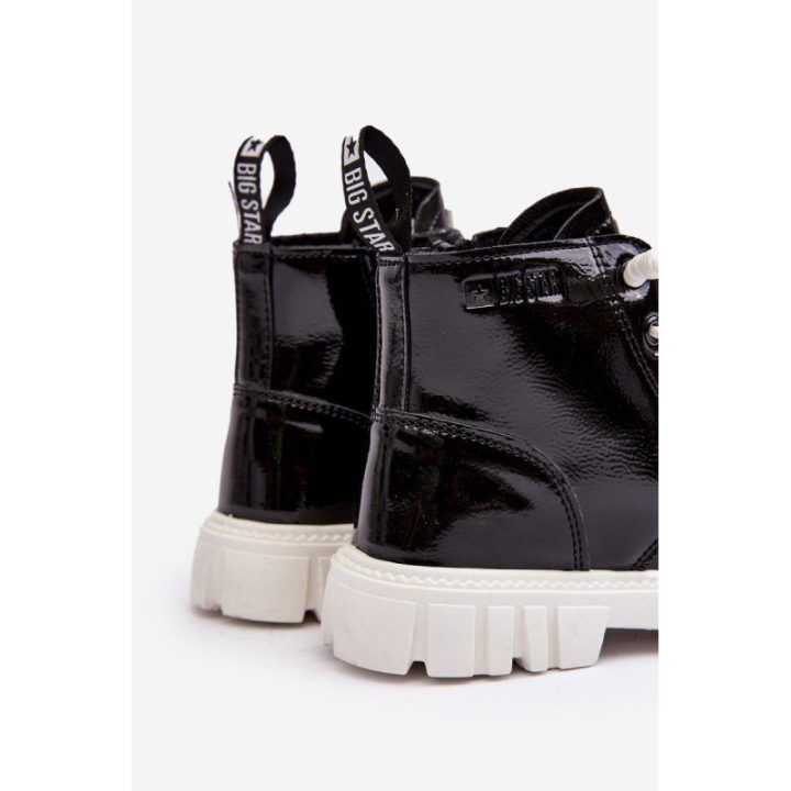 Vaikų blizgantys dygsniuoti batai Big Star MM374147 Black BSB27683