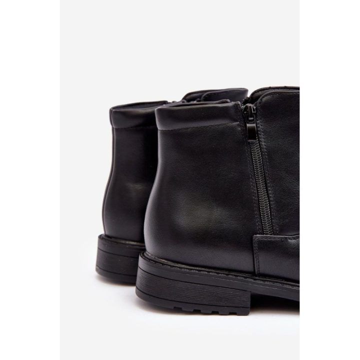 Vyriški žemi batai su užtrauktuku Black Brosta BSB28227
