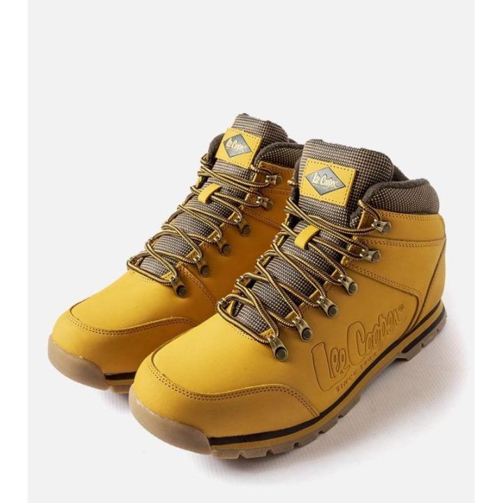 Geltonos spalvos odiniai Lee Cooper batai LCJ 0706M