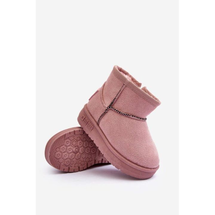Vaikiški sniego batai su kailiais su mažomis ausimis Pink Betty