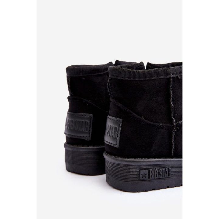 Vaikiški sniego batai su kailiu ir užtrauktuku Black Big Star MM374100
