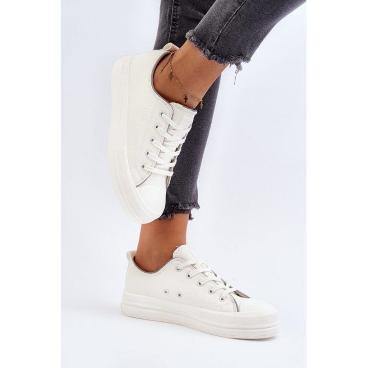 Moteriški ekologiškos odos sportbačiai Big Star NN274847 White
