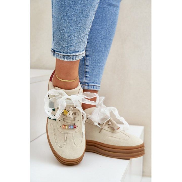 Stilingi moteriški sportbačiai Step In Style – smėlinė
