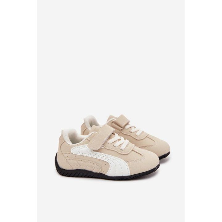 Sportiniai batai smėlio spalvos su lipukais Perrin