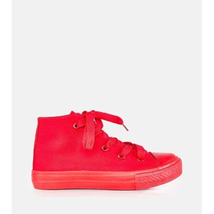 Sportbačiai raudonos Laly Gemre – langeliai