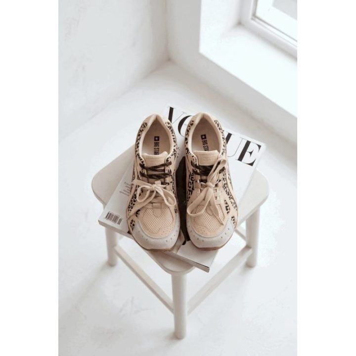 Smėlinės spalvos moteriški sportiniai batai Big Star