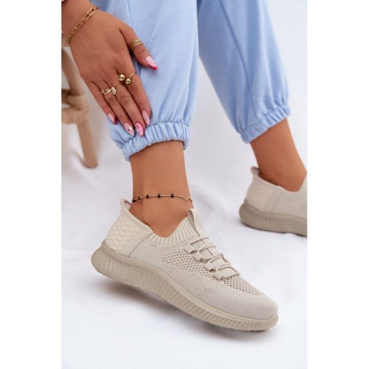 Moteriški sportiniai slip-on bateliai, smėlio ir alyvuogių spalvos