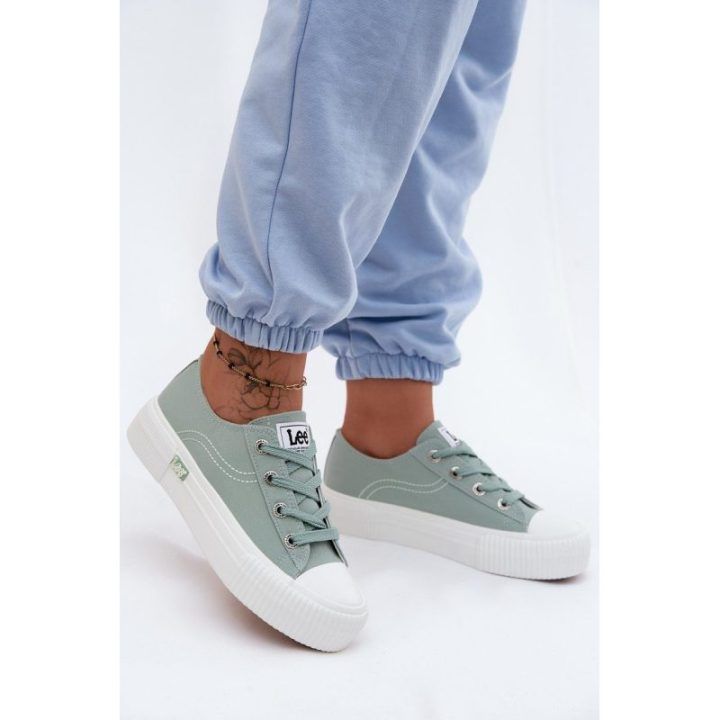 Moteriški sporto ir laisvalaikio bateliai ant platformos Lee Isla C Women Low, mėtų