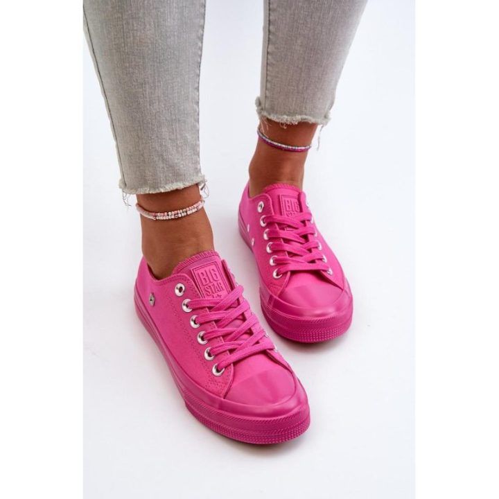 Ryškiai rožiniai sportbačiai Step in style