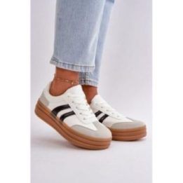 Balti sportiniai bateliai su platforma Step in style