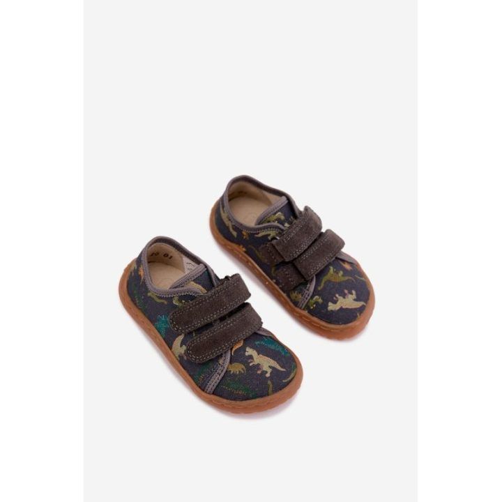 Vaikiškos barefoot šlepetės Froddo, pilkos