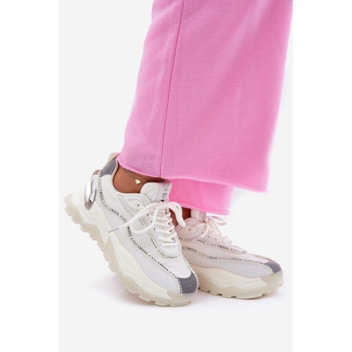 Moteriški sportbačiai Cross Jeans, balti