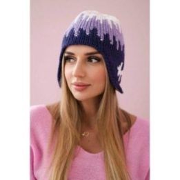 Moteriška žieminė kepurė Nikol K405, violetinės spalvos