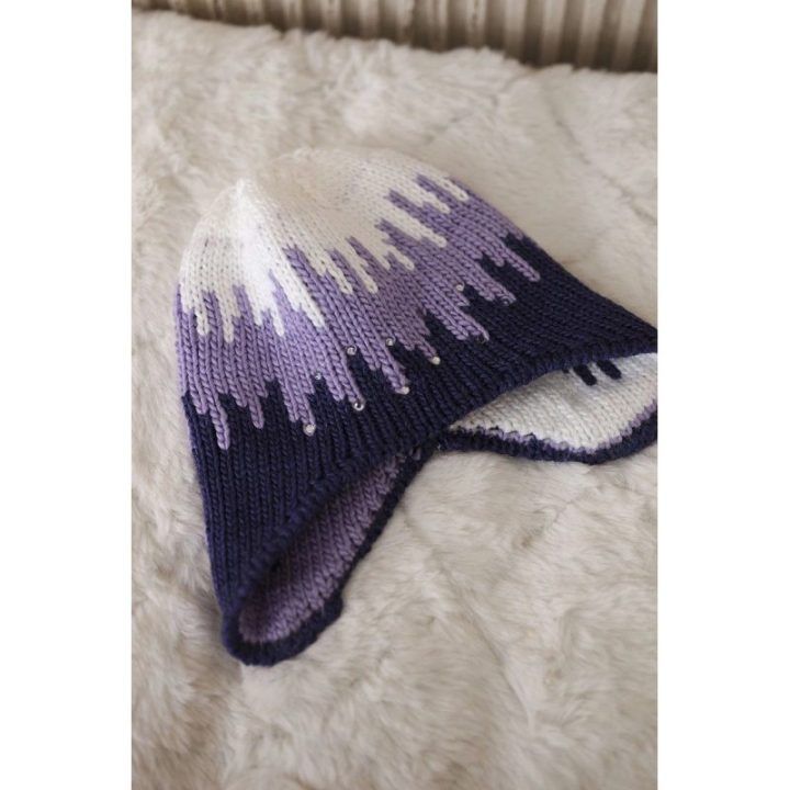 Moteriška žieminė kepurė Nikol K405, violetinės spalvos