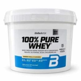 Išrūgų baltymų milteliai BioTechUSA 100% Pure Whey 3000 g, burbono vanilės skonio