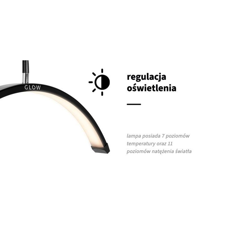 Procedūrinė lempa MX6 blakstienoms juoda
