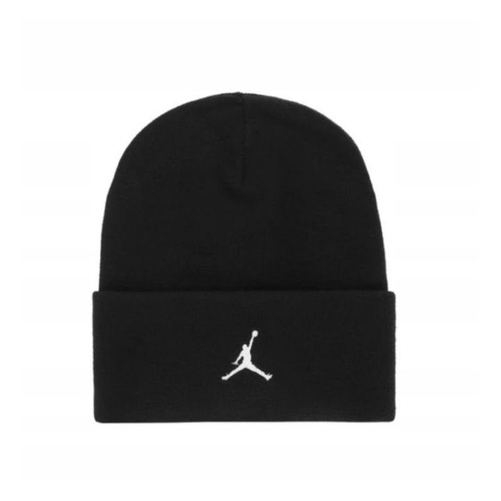 Žieminė kepurė Air Jordan Peak Satin-Lined, juoda