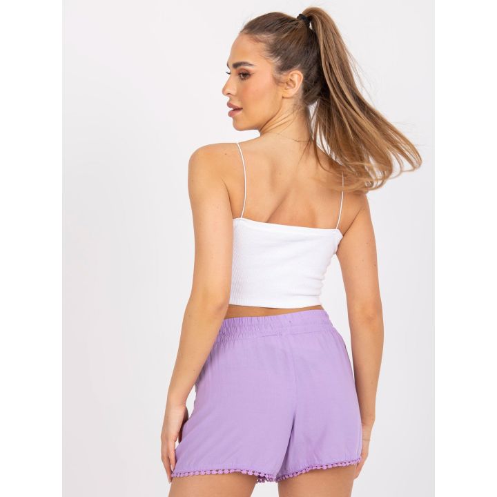 Šortai šviesiai violetinės spalvos