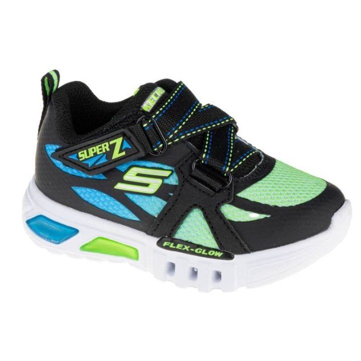 Vaikiški sportiniai bateliai Skechers Flex-Glow Lowex, juodi