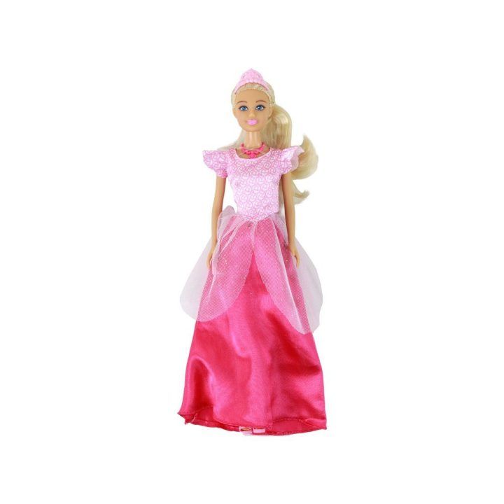 Lėlė Anlily princesė su rožine suknele ir tiara