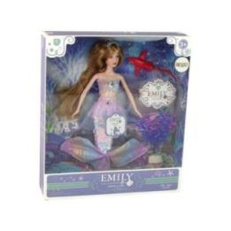 Undinėlės lėlė Emily su rožiniais aksesuarais