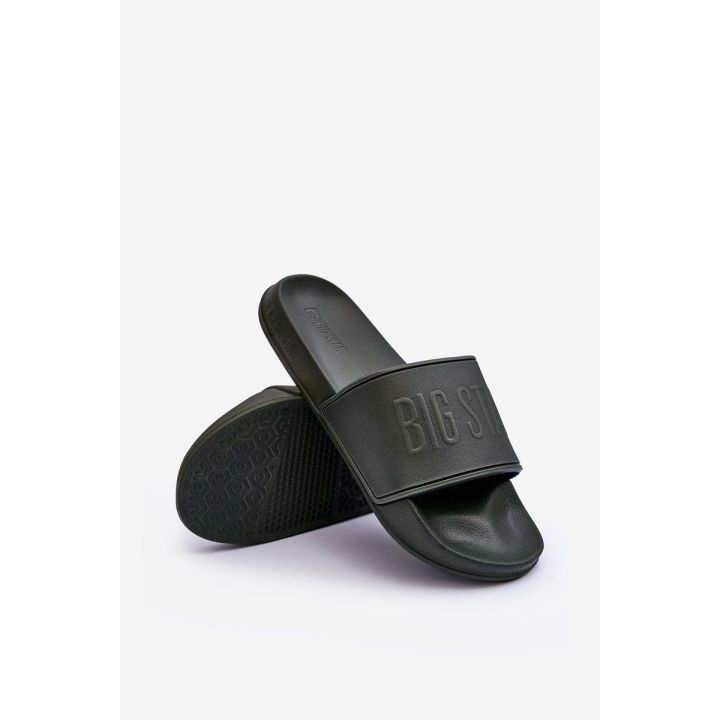 Vyriškos lengvos šlepetės Big Star MM174324 Dark Green BSB27251